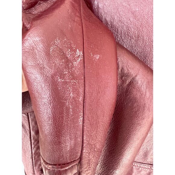 Vintage 1970s Great Things  Canada Burgundy Leather Jacket Mens 42 - Picture 11 of 16